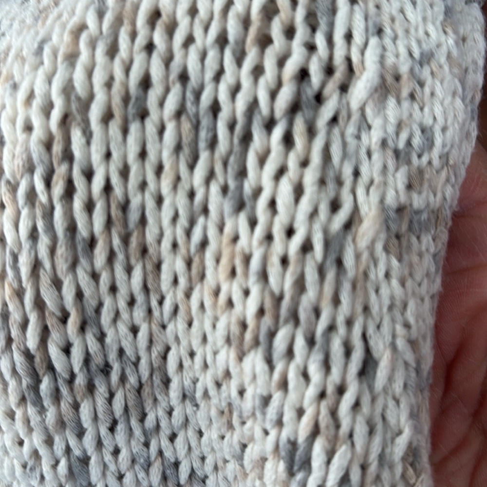 Long knitted vest multi color